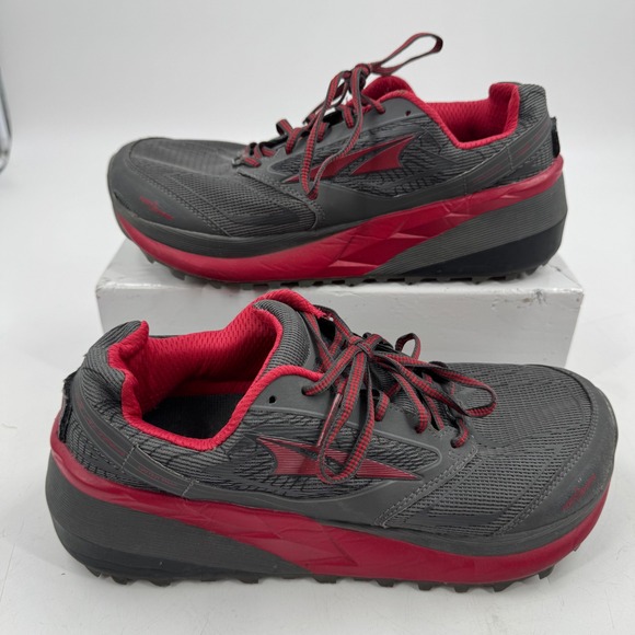 Altra Other - Altra Olympus Men's Foot Shape Gray Red Trail Running Shoes Size 9 AFM1859F2
